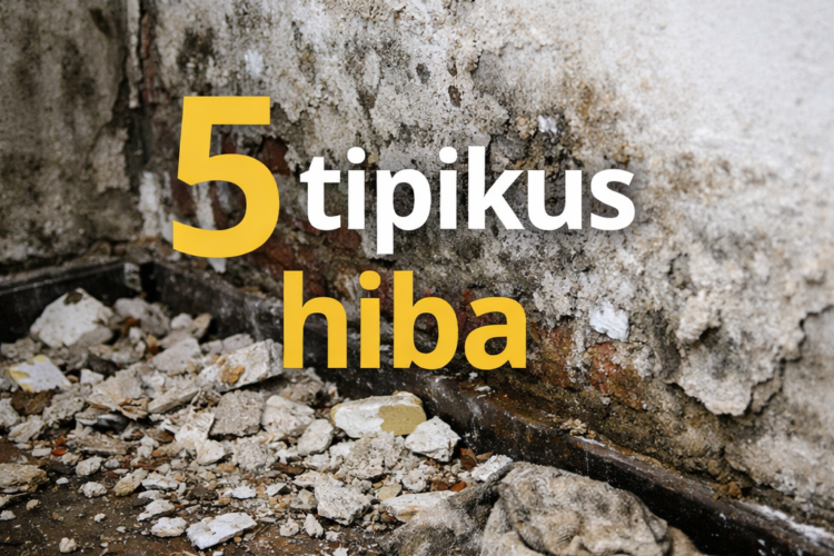 5 hiba, amit a legtöbben elkövetnek vizes falnál